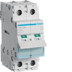 SBN290 ROZŁĄCZNIK IZOLACYJNY 100A 2P 2M 400V AC