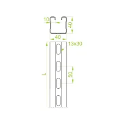 CWT40H40/6 CEOWNIK WZMOCNIONY 6M 3.0 MM