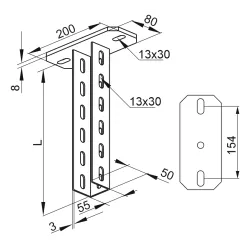 WPCT 500 N WSPORNIK SUFITOWY