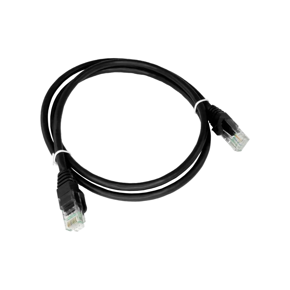 PATCH-CORD U/UTP KAT.5E PVC 0.25M CZARNY ALANTEC