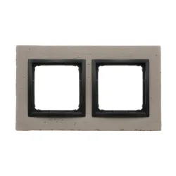 SIMON 54 NATURE CZARNY CHARAKTER BETON RAMKA 2X
