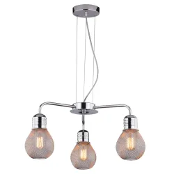 GLIVA CHROM OPRAWA WISZĄCA 3X E27/ 60W E27 IP20 METAL