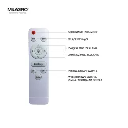 GEA BIAŁY OPRAWA SUFITOWA PLAFON LED 36W 3000K - 6000K 2520LM IP20 METAL/ TWORZYWO