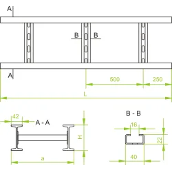 DSH400H80/6 DRABINKA KABLOWA 6M