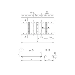 DKP600H50/3 N DRABINKA KABLOWA 3M 1.5 MM