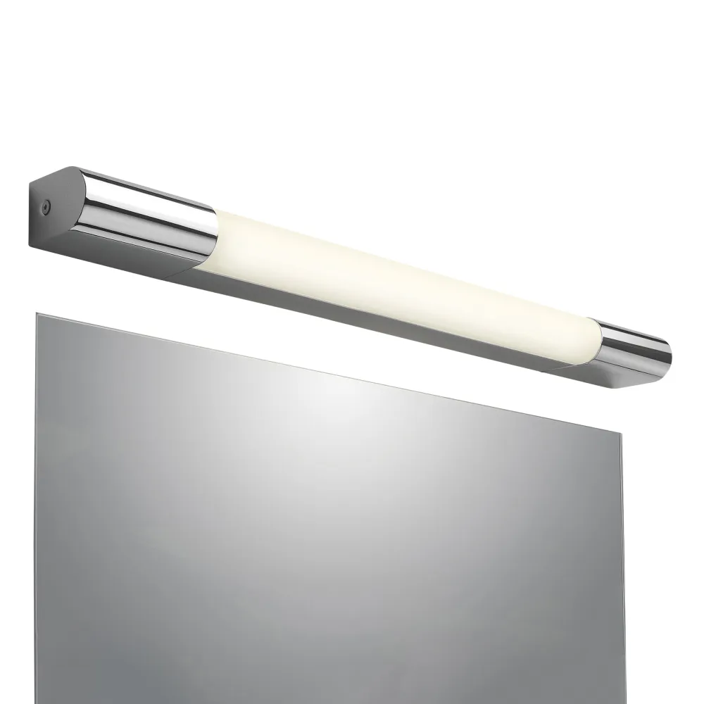 PALERMO CHROM POLEROWANY OPRAWA ŚCIENNA LED 8.1W WW 3000K 364LM IP44 ALUMINIUM
