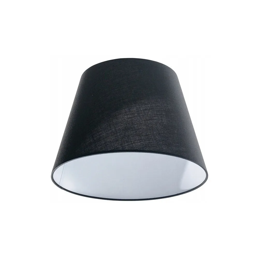 SHADE CZARNY KLOSZ TKANINA PVC ALUMINIUM