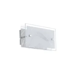 VERSO BIAŁY OPRAWA ŚCIENNA KINKIET LED 4W IP20 STAL/ SZKŁO