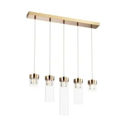 GEM ZŁOTY OPRAWA WISZĄCA 5X G9/ 28W IP20 METAL
