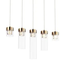 GEM ZŁOTY OPRAWA WISZĄCA 5X G9/ 28W IP20 METAL