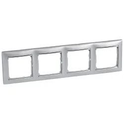 VALENA ALUMINIUM/ SREBRO RAMKA 4X