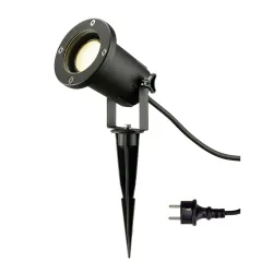 NAUTILUS SPIKE XL CZARNY OPRAWA OGRODOWA WBIJANA 1X GU10/ 11W IP44 / IP65 ALUMINIUM