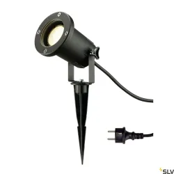 NAUTILUS SPIKE XL CZARNY OPRAWA OGRODOWA WBIJANA 1X GU10/ 11W IP44 / IP65 ALUMINIUM
