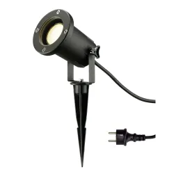 NAUTILUS SPIKE XL CZARNY OPRAWA OGRODOWA WBIJANA 1X GU10/ 11W IP44 / IP65 ALUMINIUM