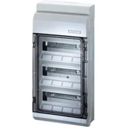 KV 3636 ROZDZIELNIA PLASTIKOWA NT 36M 3X 12M IP54 583X295X129 DRZWI DYMNE SZARY