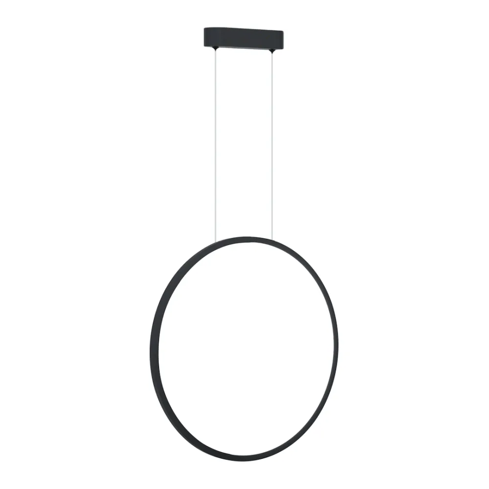 SATURNO CZARNY OPRAWA WISZĄCA LED 28W NW 4000K 1500LM IP44 ALUMINIUM/ TWORZYWO