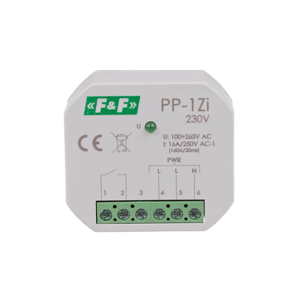 PP-1ZI-230V PRZEKAŹNIK ELEKTROMAGNETYCZNY PT 16A 1Z 100-265V AC