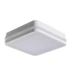 BENO BIAŁY OPRAWA PLAFON KWADRAT LED 18W NW 4000K 1550LM 220X220 IP54 110ST TWORZYWO