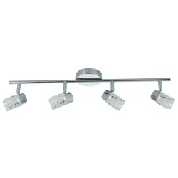 SZAFIR CHROM OPRAWA SUFITOWA SPOT NT 4X G9/ 40W IP20 METAL/ SZKŁO