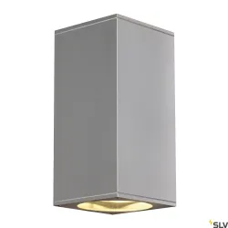BIG THEO SZARY OPRAWA ŚCIENNA KINKIET NT 1X GU10/ 75W IP44 ALUMINIUM/ SZKŁO
