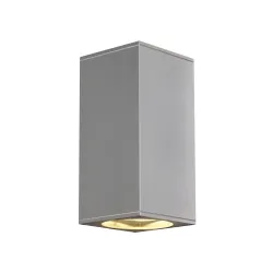 BIG THEO SZARY OPRAWA ŚCIENNA KINKIET NT 1X GU10/ 75W IP44 ALUMINIUM/ SZKŁO