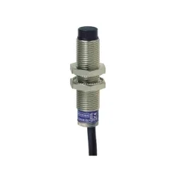 Schneider Electric OsiSense XS Czujnik indukcyjny M12 z wyjściem PNP 1NO, 12/48V DC, kabel 2m, XS612B4PAL2