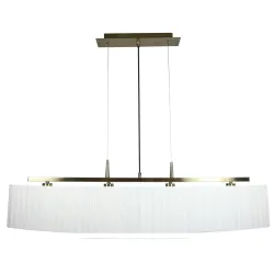 BERG PATYNA/ BIAŁY OPRAWA WISZĄCA 4X E14/ 40W IP20 METAL/ TKANINA