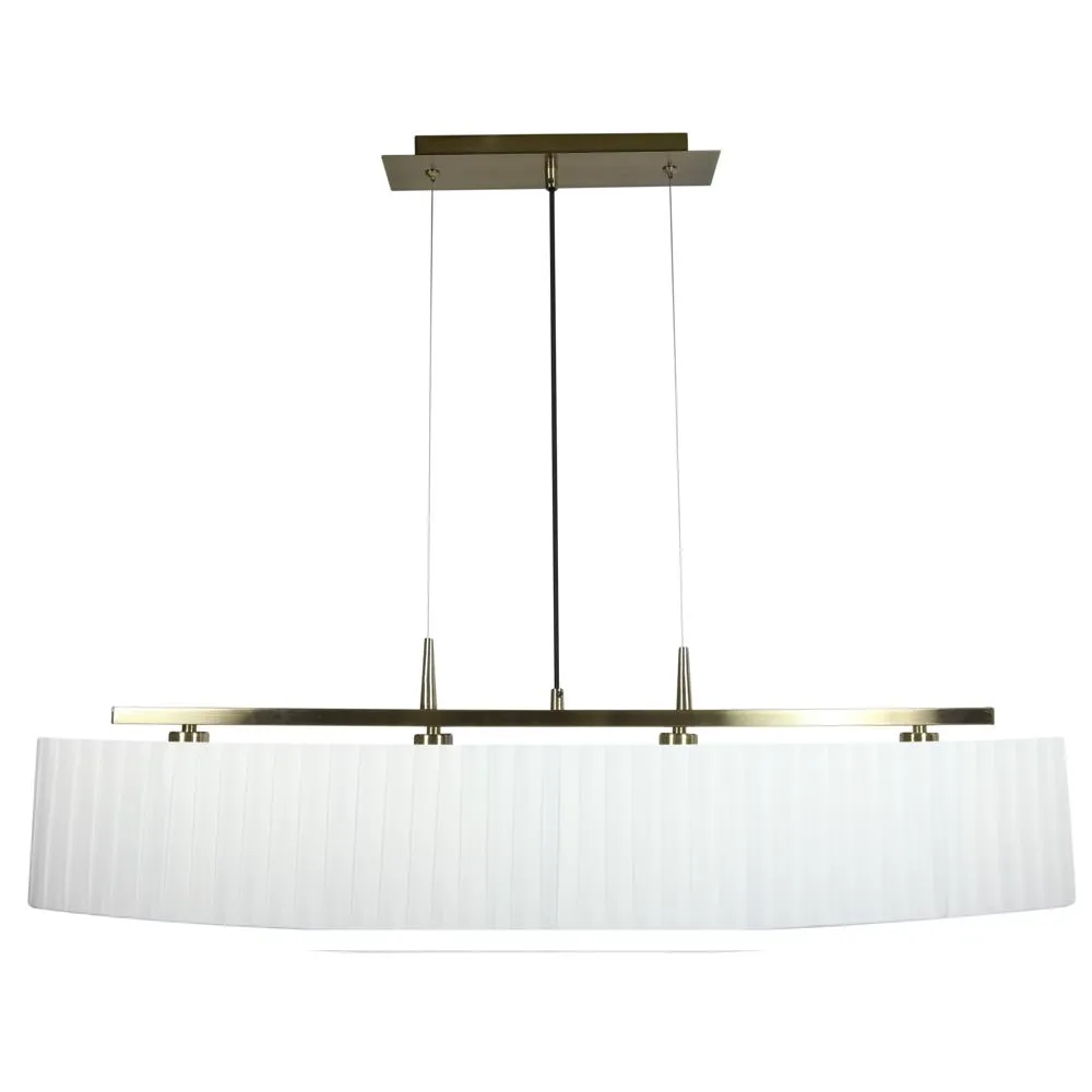 BERG PATYNA/ BIAŁY OPRAWA WISZĄCA 4X E14/ 40W IP20 METAL/ TKANINA