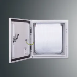 PSH OBUDOWA HERMETYCZNA METALOWA NT  300X300X200 DRZWI PEŁNE Z PŁYTĄ IP65 IK10 SZARY PROFIT SYSTEM