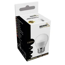 ŻARÓWKA LED SAMSUNG INSIDE KULKA 7.5W E27 230V MATOWA 830 WW 3000K 720LM 200ST G45