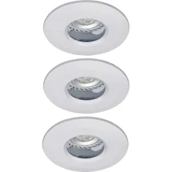 ZESTAW PROFI BIAŁY OPRAWA SUFITOWA PT 1X GU5.3 MAX 1X 3W IP65 METAL KPL.3SZT.