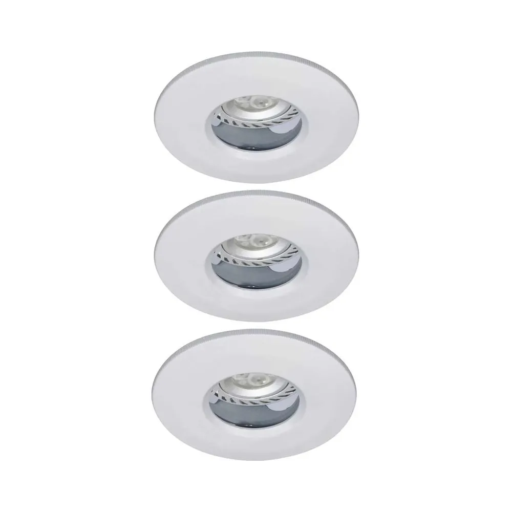 ZESTAW PROFI BIAŁY OPRAWA SUFITOWA PT 1X GU5.3 MAX 1X 3W IP65 METAL KPL.3SZT.