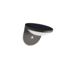 DUSK ANTRACYT OPRAWA ŚCIENNA KINKIET SOLARNY 1.5W WW 2700K 100LM IP44 ALUMINIUM