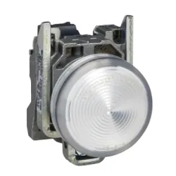 Schneider Electric Harmony XB4 Lampka sygnalizacyjna z białą żarówką, 250V, XB4BV61
