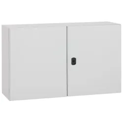 ATLANTIC OBUDOWA METALOWA NT  600X1000X300 DRZWI PEŁNE 2X IP55 IK10 SZARY