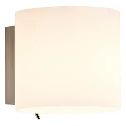 LUGA MLECZNY OPRAWA ŚCIENNA KINKIET 1X E14/ 60W IP20 SZKŁO