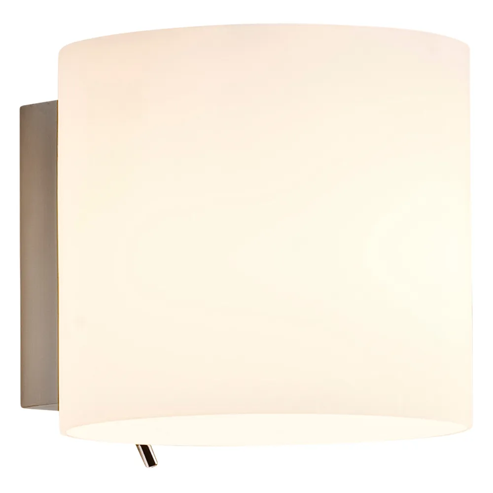 LUGA MLECZNY OPRAWA ŚCIENNA KINKIET 1X E14/ 60W IP20 SZKŁO