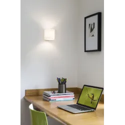LUGA MLECZNY OPRAWA ŚCIENNA KINKIET 1X E14/ 60W IP20 SZKŁO
