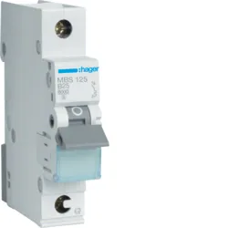 MBS125 WYŁĄCZNIK NADPRĄDOWY QUICKCONNECT B 25A 1P 1M 6KA