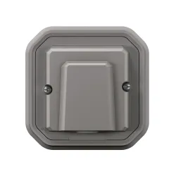 PLEXO NEW - WYJŚCIE KABLOWE Z ZACISKIEM KOMPLET PODTYNKOWY 20A-230V~ SZARE