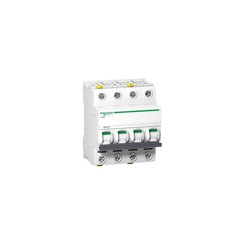 Schneider Electric Wyłącznik nadprądowy Acti9 iC60N-C4-4 C 4A 4-biegunowy, A9F04404