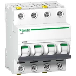 Schneider Electric Wyłącznik nadprądowy Acti9 iC60N-C4-4 C 4A 4-biegunowy, A9F04404