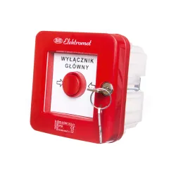 WGZP-1S PRZYCISK ALARMOWY PT 1Z+1R 12A "WYŁĄCZNIK GŁÓWNY" IP55