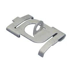 4G16H TWIST CLIP WITH 90° PLAIN HOLE, CADDY ARMOUR, GRAY, 6.4 MM HOLE, 1.5 MM MAX FLANGE, 24 MM T-GR