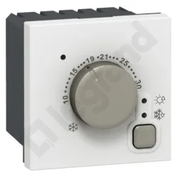 M45 BIAŁY TERMOSTAT 2M ELEKTRONICZNY POKOJOWY 5-30ST C 2/8A 1Z 12-48V AC/12-24V DC HVAC
