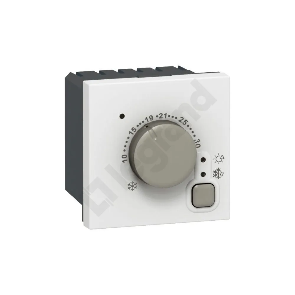 M45 BIAŁY TERMOSTAT 2M ELEKTRONICZNY POKOJOWY 5-30ST C 2/8A 1Z 12-48V AC/12-24V DC HVAC