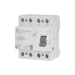 EFI6-P4 63A/ 30MA/A WYŁĄCZNIK RÓŻNICOWY 63A 4P 4M 30MA/A 6KA