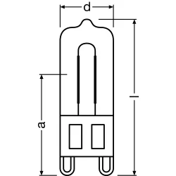 HALOPIN PRO ŻARÓWKA HALOGENOWA 33W G9 230V PRZEZROCZYSTA WW 2700K 460LM 66733 ES