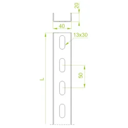 CP40H20/2 CEOWNIK 2M 1.5 MM