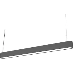 SOFT GRAPHITE 90 GRAFITOWY OPRAWA WISZĄCA 1X G5 T5/ 39W IP20 STAL LAKIEROWANA/ PLEXI